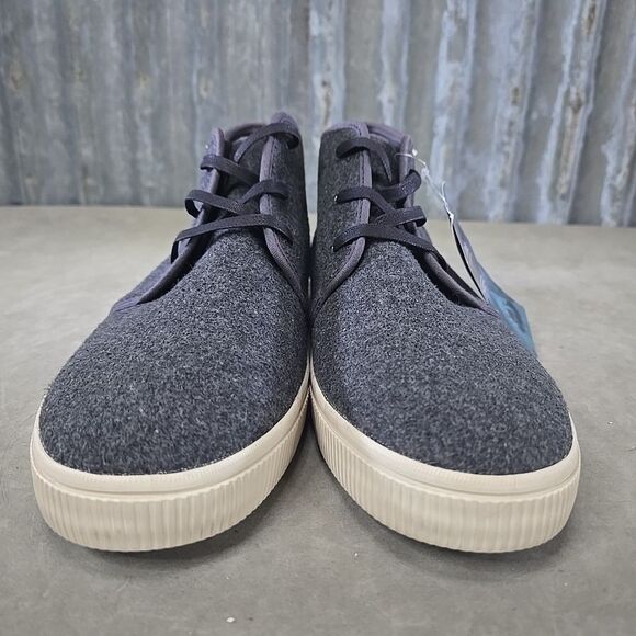 TOMS Carlo Mid Terrain Grey Felt Lace Up Sneakers Casual Chukka Shoes Mens Sz 12 main image 10